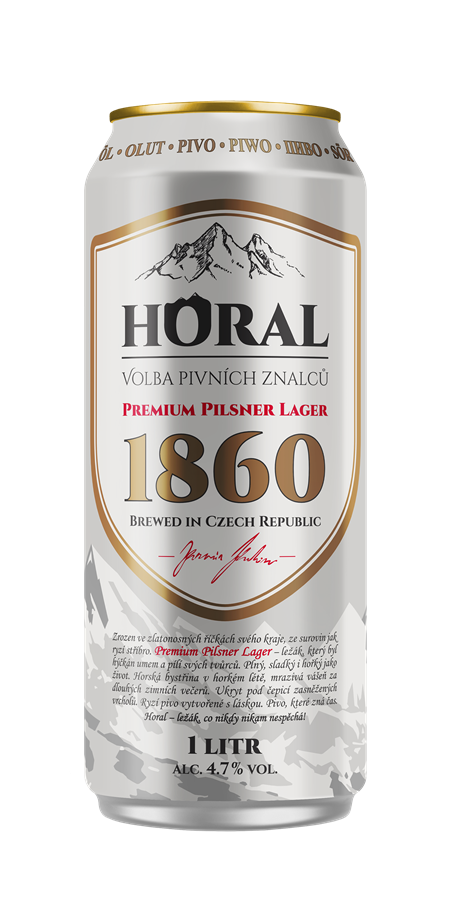 Plechovka HORAL Premium Pilsner Lager