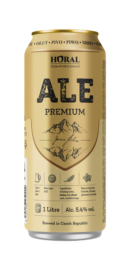 Plechovka HORAL ALE Premium